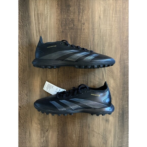 Adidas Predator League TF Low Turf Soccer Cleats Men Size 7.5 Black IF6377 - Picture 1 of 7